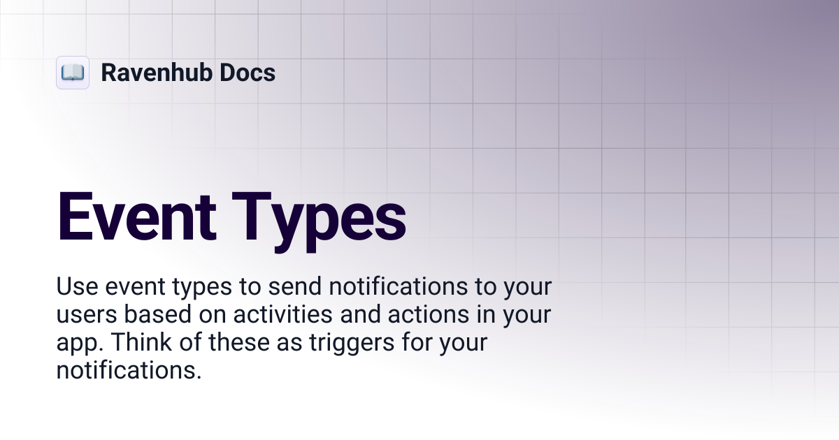 Event Types | Ravenhub Docs